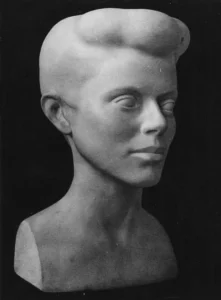 Προτομή της Ελένης Σταθοπούλου, 1940, μάρμαρο, ύψος 45 εκ., ιδιωτική συλλογή, Αθήνα