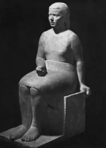 Καθήμενη κόρη, 1944, πωρόλιθος, ύψος 120 εκ., Εθνικό Μουσείο Σουηδίας, Στοκχόλμη