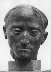 Πορτρέτο του ιστορικού Ν. Σβορώνου, 1949-50, μπρούτζος, ύψος 30 εκ., ιδιωτική συλλογή