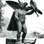 Εμμανουήλ Παπάς, 1989, μπρούτζος, πάρκο ΧΑΝΘ, Θεσσαλονίκη