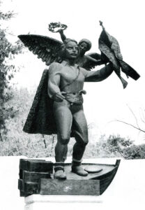 Εμμανουήλ Παπάς, 1989, μπρούτζος, πάρκο ΧΑΝΘ, Θεσσαλονίκη