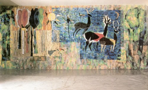 Παραμύθι για το δάσος, 1965-67, ψηφιδωτό, Γυμνάσιο του Ερντ