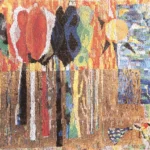 Παραμύθι για το δάσος (λεπτομέρεια), 1965-67, ψηφιδωτό, Γυμνάσιο του Ερντ