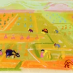 Δουλειά στον Κάμπο ΙΙ, περ. 1957-62, παστέλ σε χαρτί, 26 x 38 εκ., ιδιωτική συλλογή