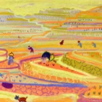 Ορυζώνας ΙΙ, περ. 1957-62, παστέλ σε χαρτί, 26 x 38 εκ., ιδιωτική συλλογή