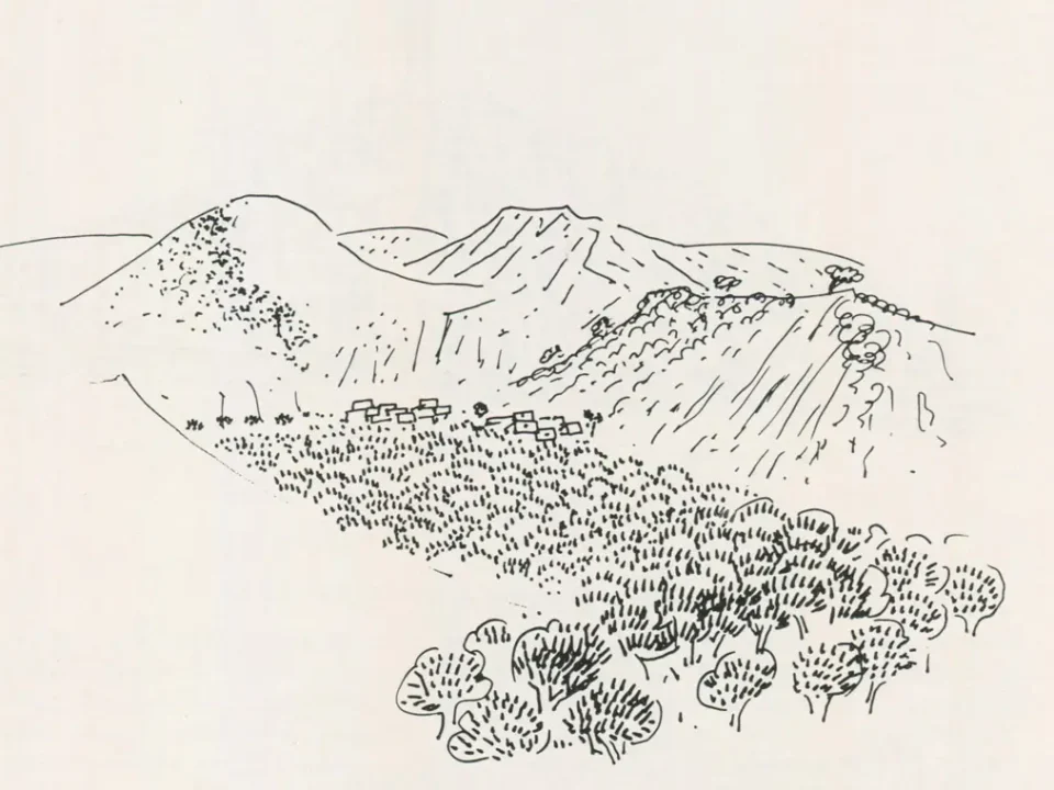 Κρήτη, 1978, μελάνι σε χαρτί, 29,3 x 40 εκ., ιδιωτική συλλογή