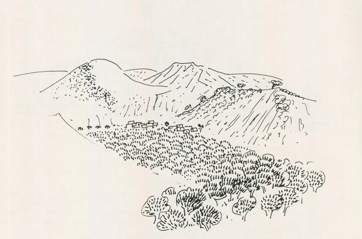 Κρήτη, 1978, μελάνι σε χαρτί, 29,3 x 40 εκ., ιδιωτική συλλογή