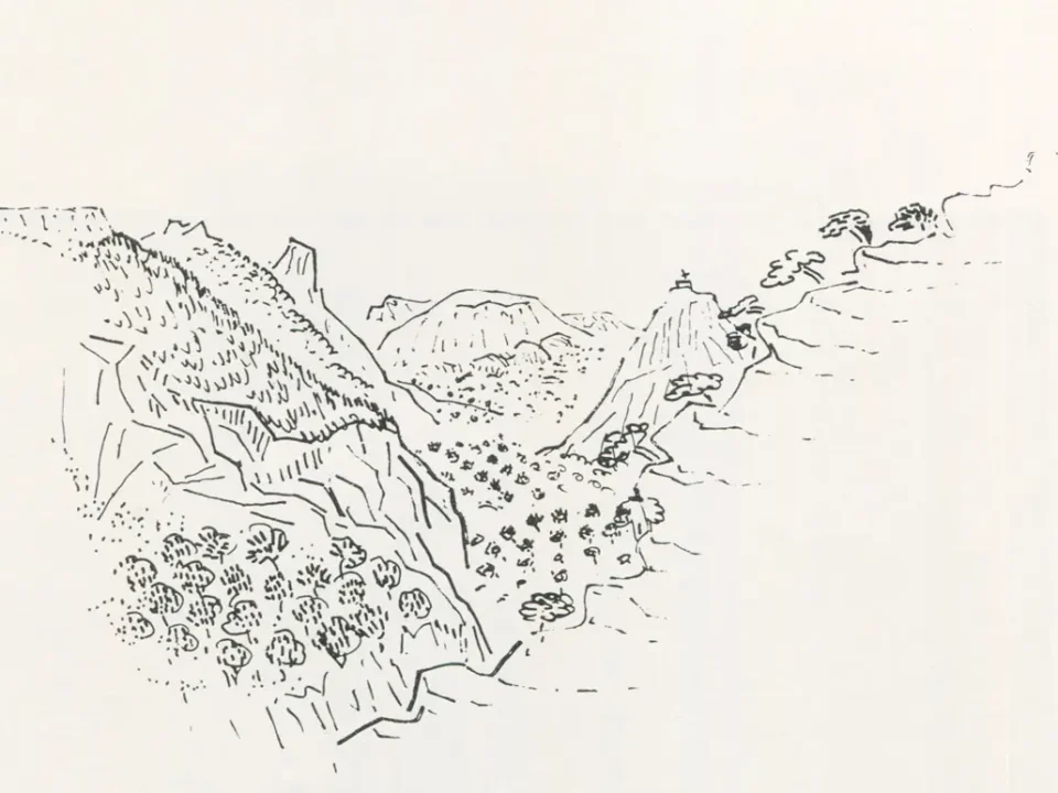 Κρήτη, 1978, μελάνι σε χαρτί, 29.3 x 40 εκ., ιδιωτική συλλογή