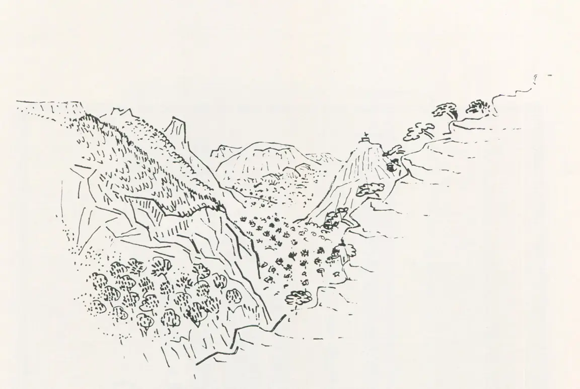 Κρήτη, 1978, μελάνι σε χαρτί, 29.3 x 40 εκ., ιδιωτική συλλογή