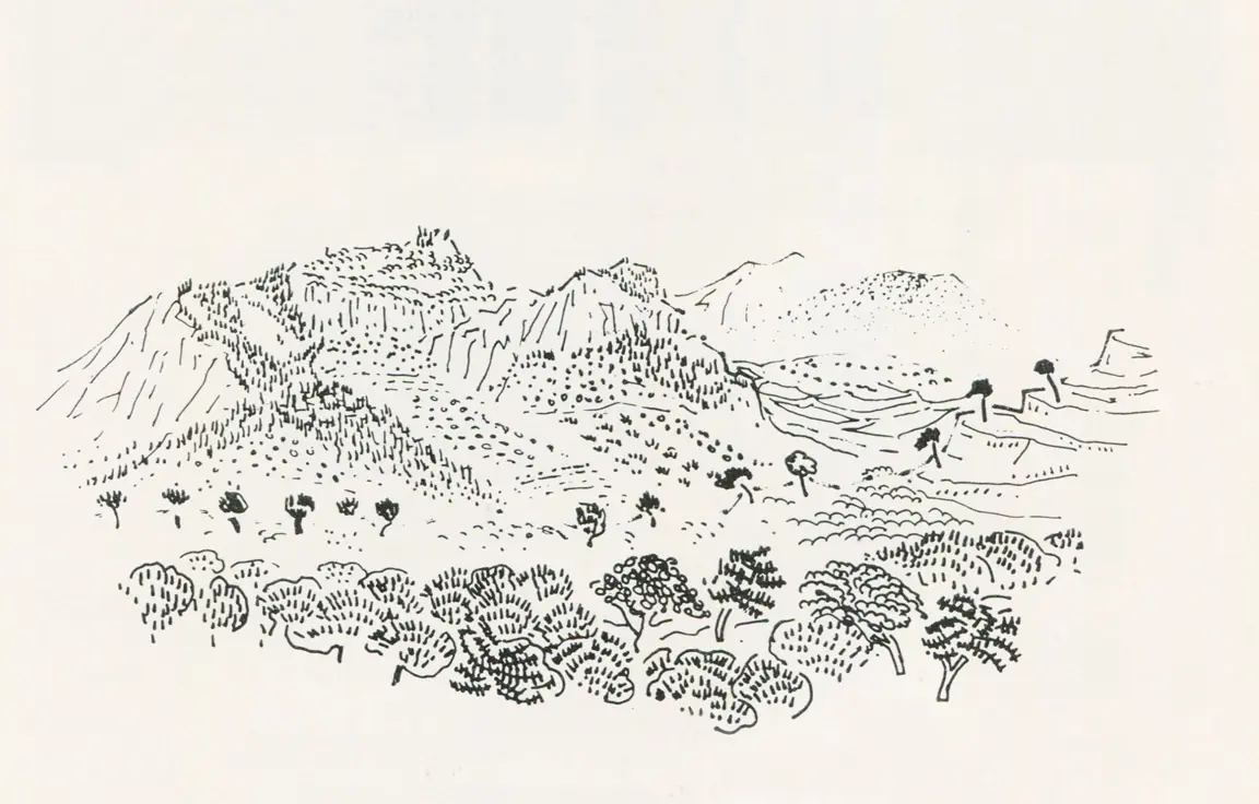 Κρήτη, 1978, μελάνι σε χαρτί, 29.3 x 40 εκ., ιδιωτική συλλογή